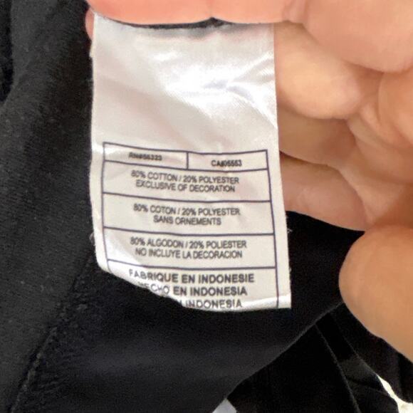 Nike Women's Size M Black Velour Zip Up Ribbed Collar Track Jacket #0611 - Picture 8 of 11